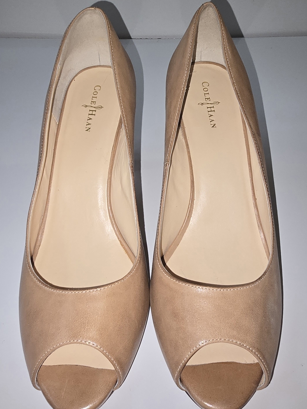 Cole Haan Tan Suede Pointed Toe Heels
